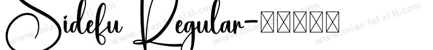 Sidefu Regular字体转换